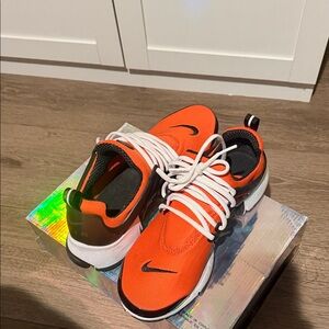 Nike Orange and Black Men's Sneakers